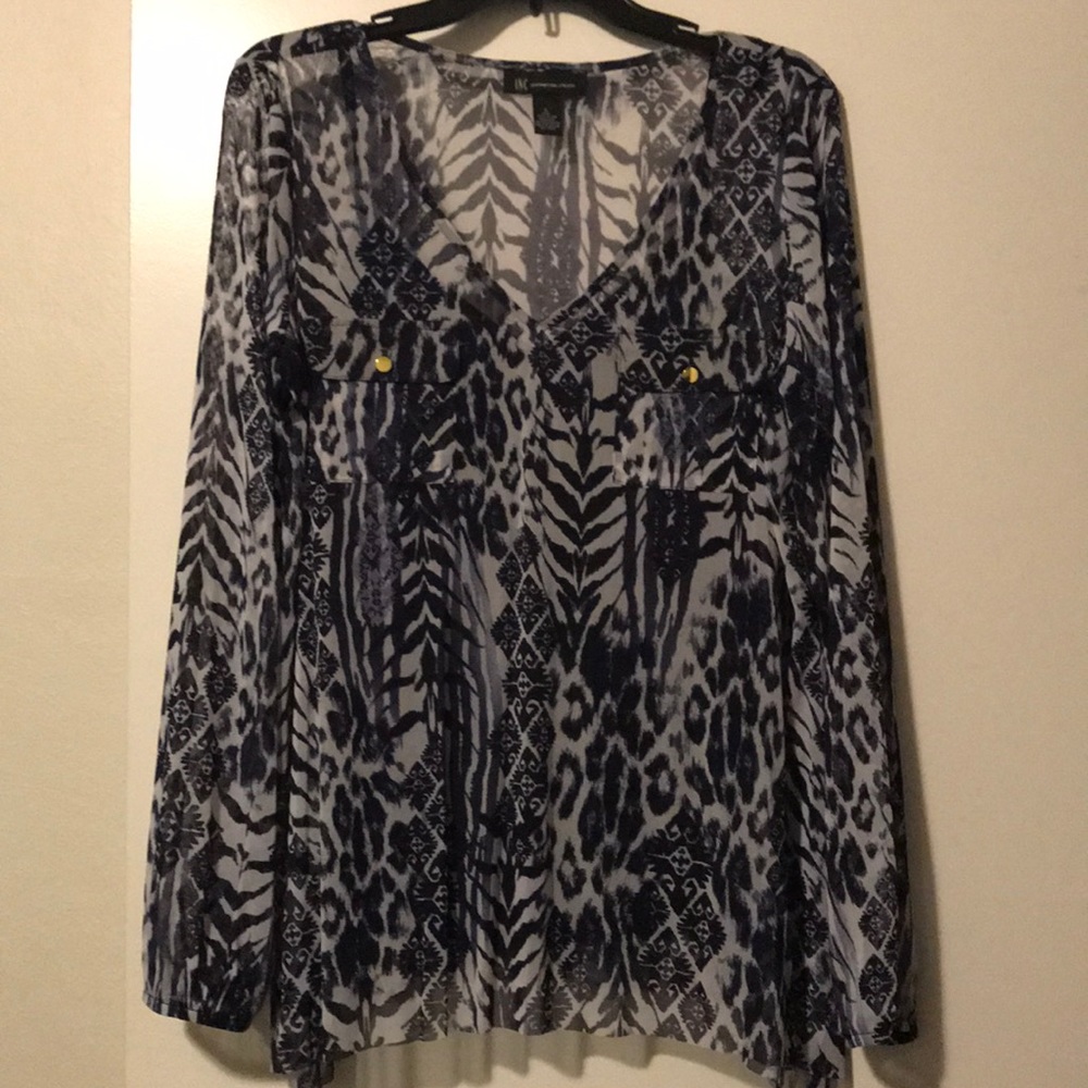 NWOT INC Sheer Top with Camisole